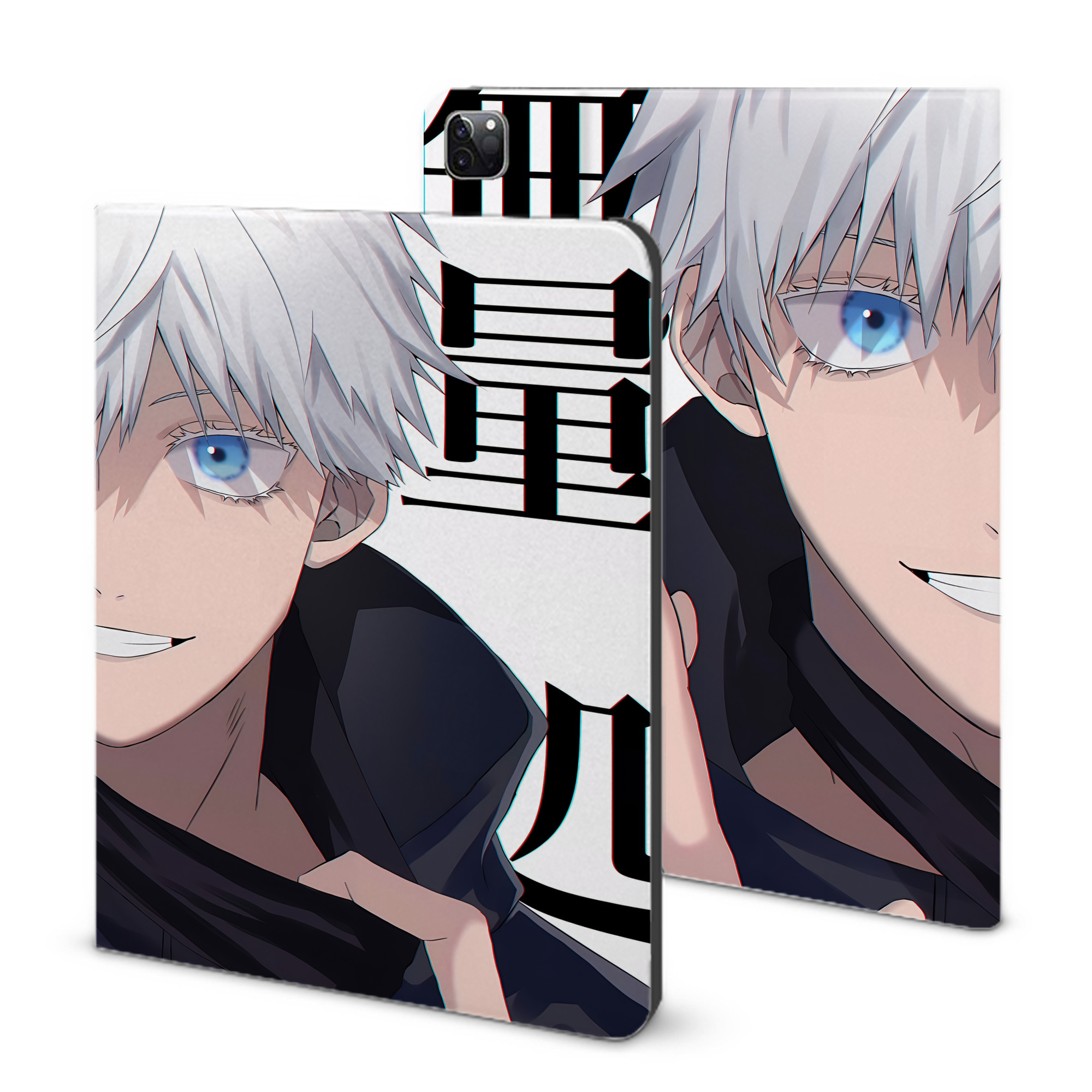 （画像用） 呪術廻戦 Jujutsu Kaisen IPad ケース ブック型 PUレザー TPU 耐衝撃 軽量 薄型 ペン収納なし 全面保護 IPad 各モデル対応